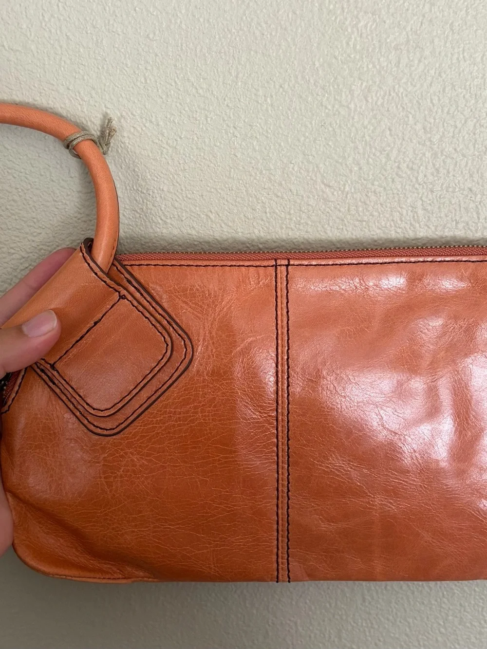 HOBO Leather Hobo Wristlet with Round Handle - Picture 2 of 9